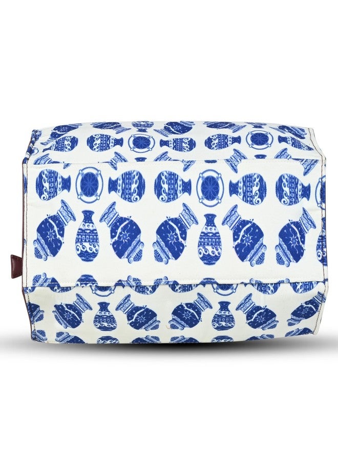 Bot Bag handbag for women Blue pottery Motif Stylish Bags for Office Use | Stylish Tote for Office Use | Purse for Women - Image 4